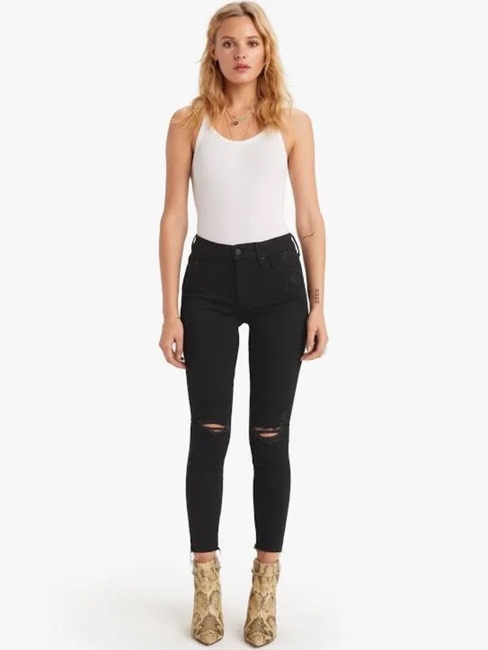 Mother The Looker Frayed Ankle Jeans